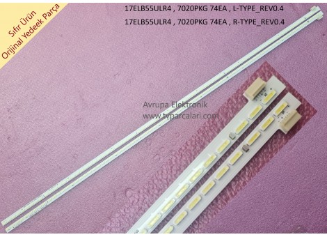 VESTEL 55UA9400 Led bar, 17ELB55ULR4, VES550QNES Panel Ledleri